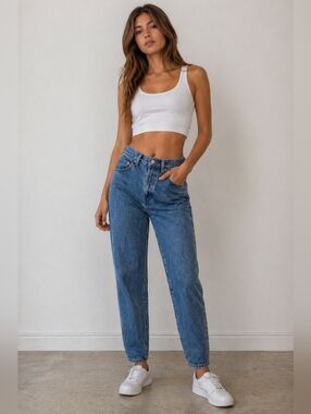 GAP 90s Vintage Reverse Fit Jeans Antiqued Blue NWT Size 6 XLong